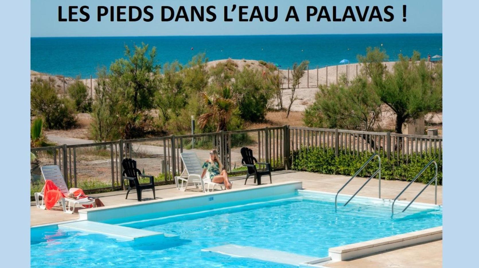Les Pieds Dans L'Eau A Palavas ! Mer A 50 M ! Mhome 6 Pers Climatise T Confort Camping 4 Etoiles מראה חיצוני תמונה